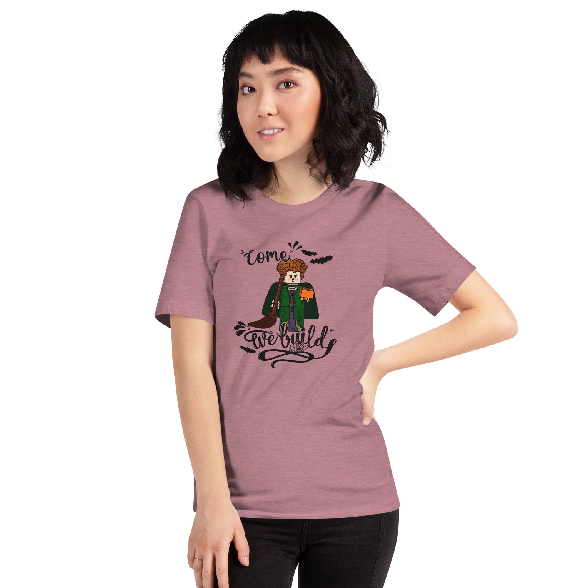 Halloween Winifred Building Bricks Crewneck T-Shirt - StudBee